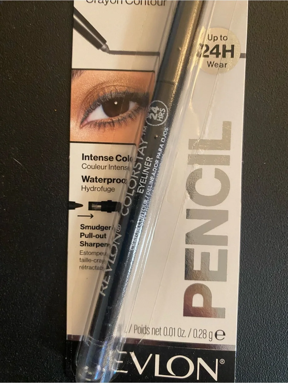 Revlon ColorStay Eyeliner Pencil 24 Hour Wear- Charcoal 204 New